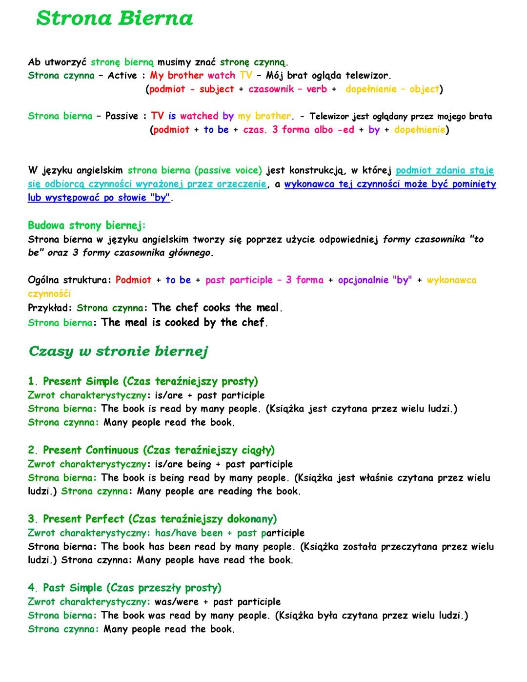 Strona Bierna - Przewodnik dla Uczniów