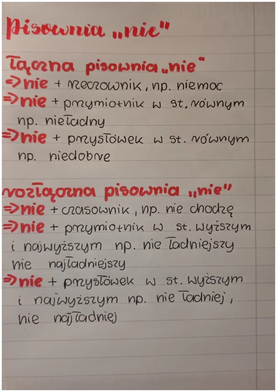 polski
Codmienne części mony
kto, co?
→necrownik
czasownik co vobi, co się z nim dzieje?
jaki, jaka, jakie?
=>przymiotnik
→liczebnik ile, kt
