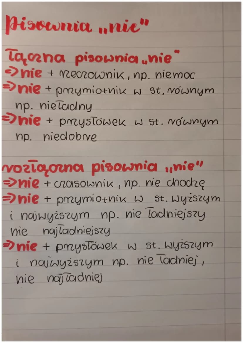 polski
Codmienne części mony
kto, co?
→necrownik
czasownik co vobi, co się z nim dzieje?
jaki, jaka, jakie?
=>przymiotnik
→liczebnik ile, kt