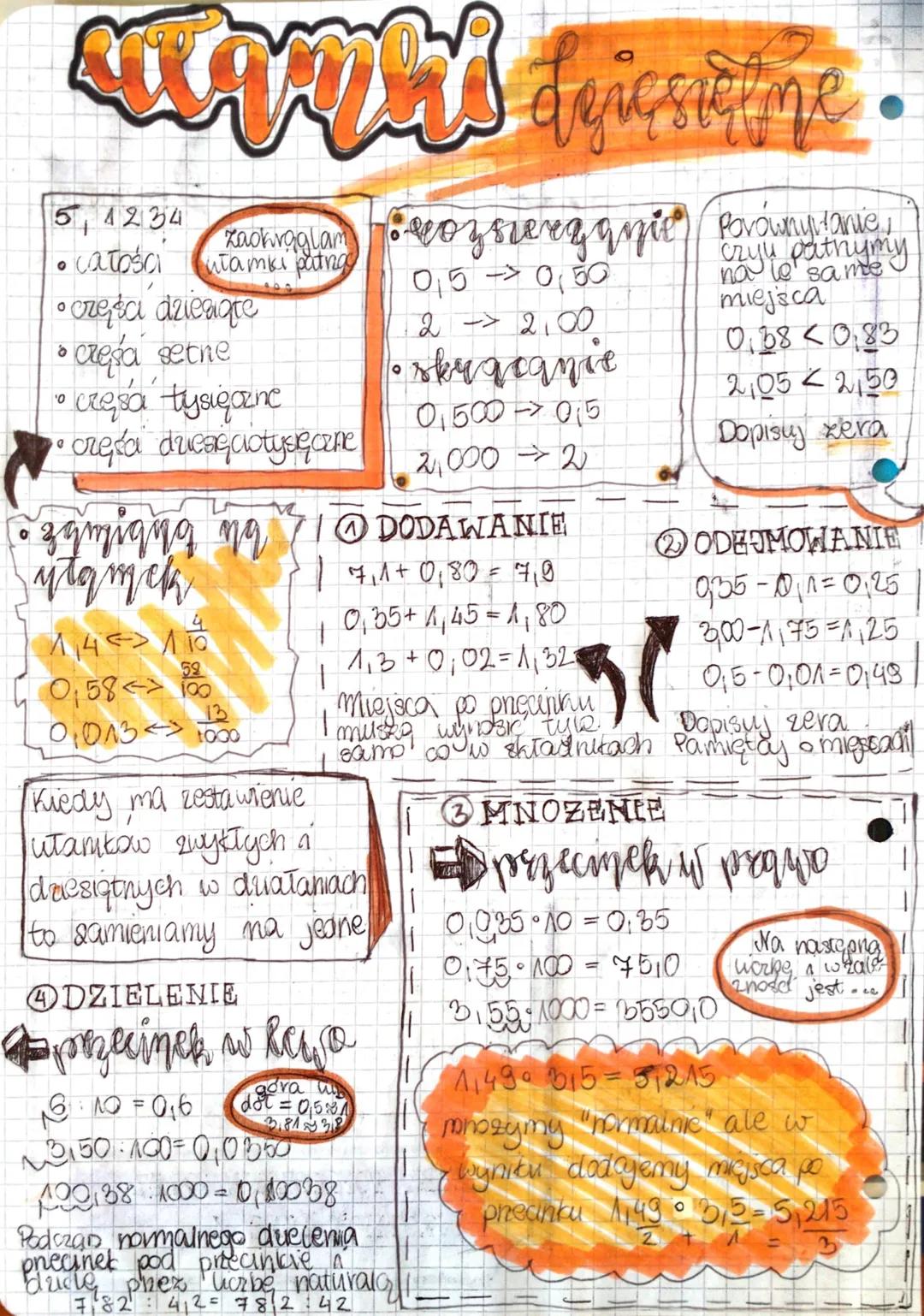 # @kostka_study

# ÷ ułamki zwykłe

*   ucznik

$2$ kreska ułamkowa
mianownik

*   ułamki
właściwe

*   ułamki
niewłaściwe

*   Worby
mniesz