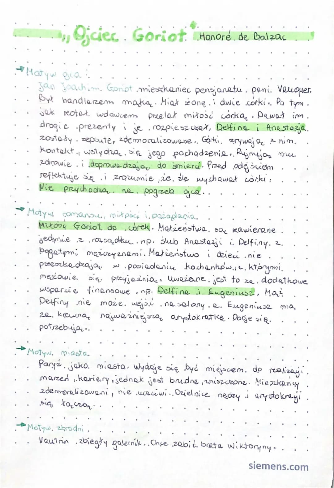 Ojciec Goriot - streszczenie i opracowanie szczegółowe