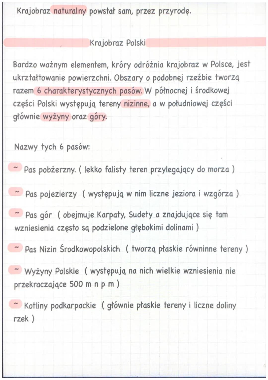 Co to jest krajobraz?
Polska tak jak i inne kraje ma wieka krajobrazów. Niektóre z nich
zostały zmienione przez człowieka. Charakterystyczne