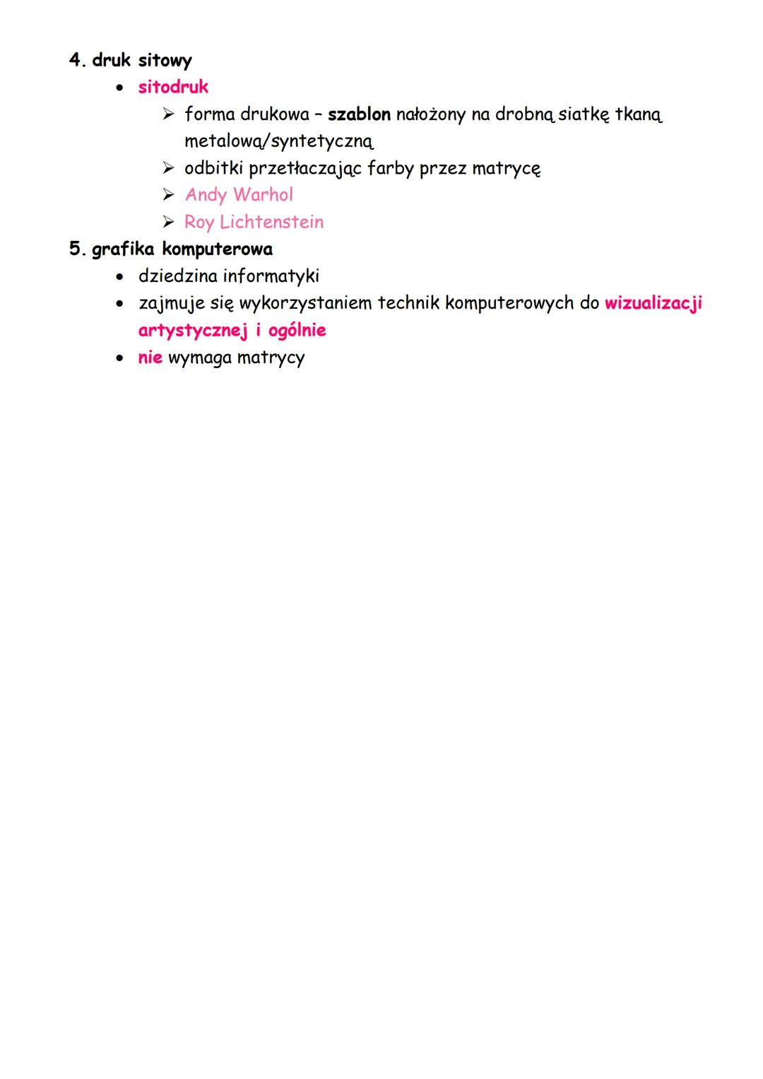 # techniki malarskie i graficzne

TECHNIKI MALARSKIE

*   fresk - malarstwo ścienne, na tynku

    ➤ al fresco - malowanie na nadal wilgotny