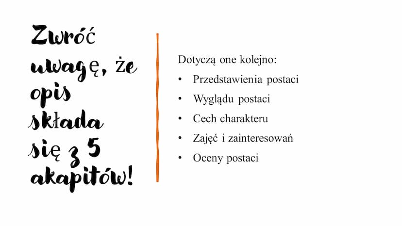 Lekcja
Temat: Piszemy opis
postaci! Spójrzmy na
przykładowy
opis postaci
Szpak Mateusz to jeden z bohaterów utworu Jana Brzechwy
Akademia Pa