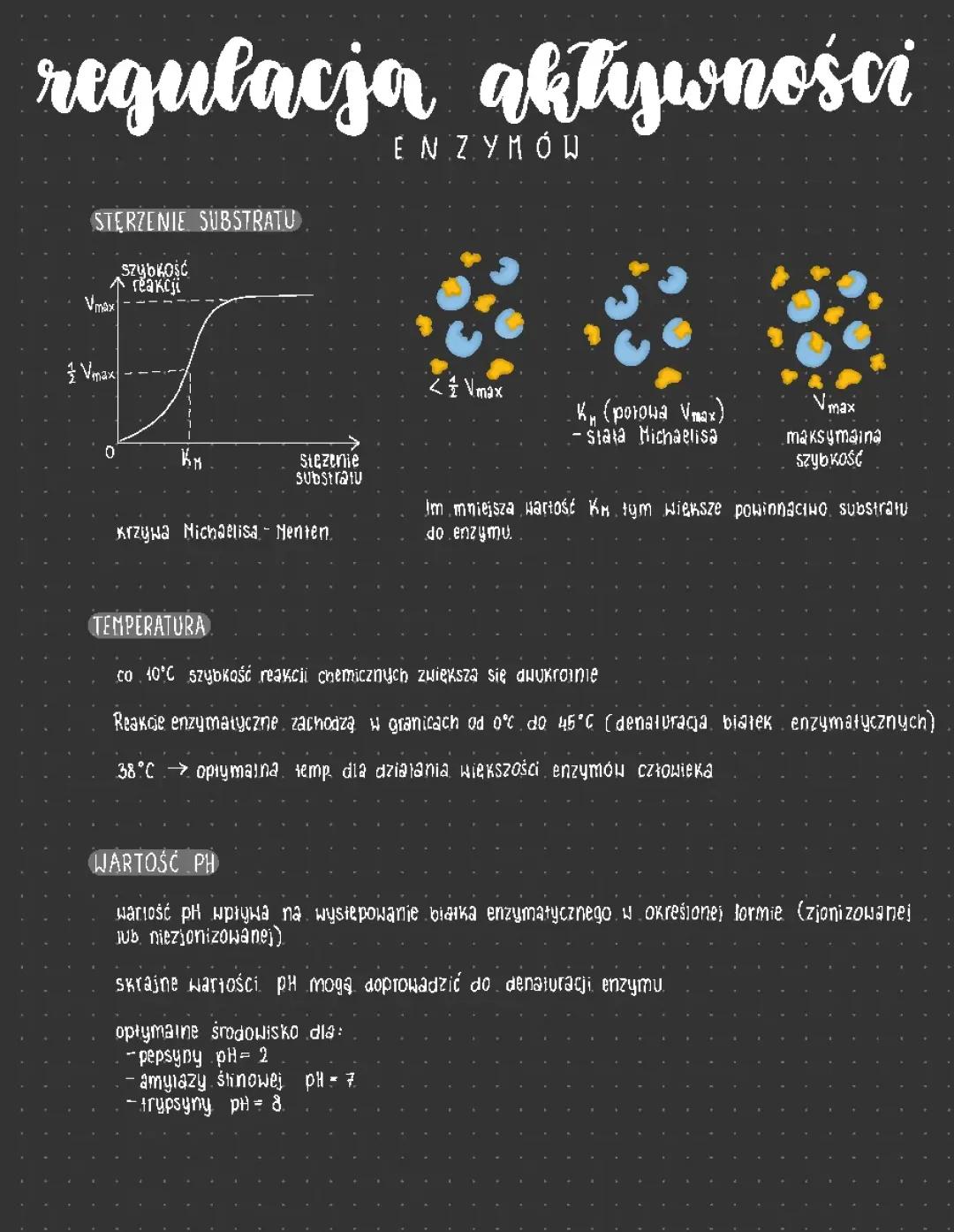 Regulacja aktywności enzymów