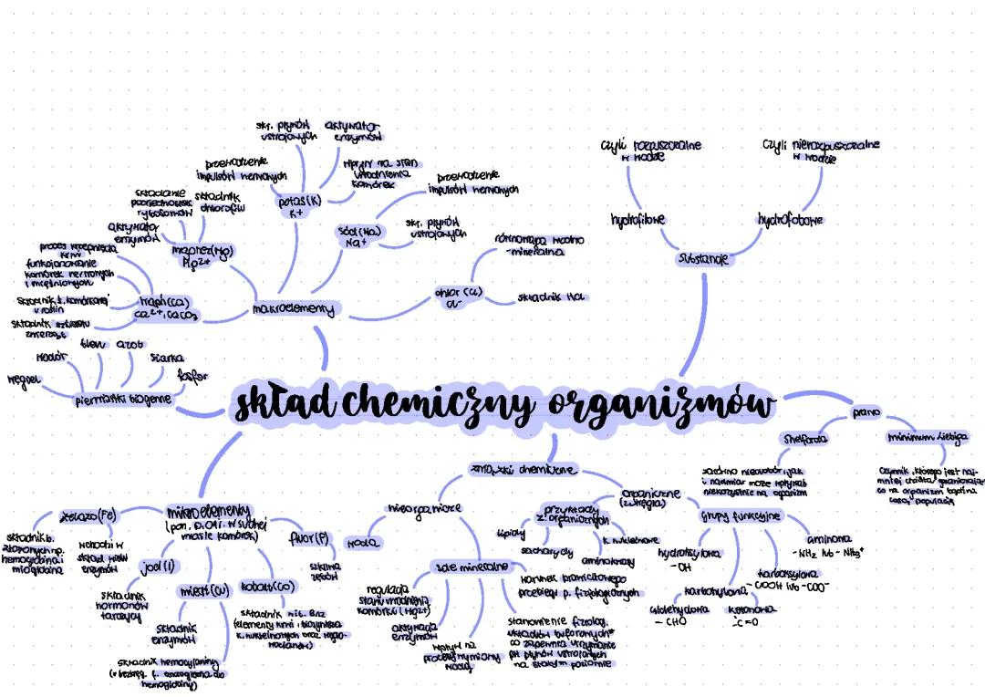 skład chemiczny organizmów 