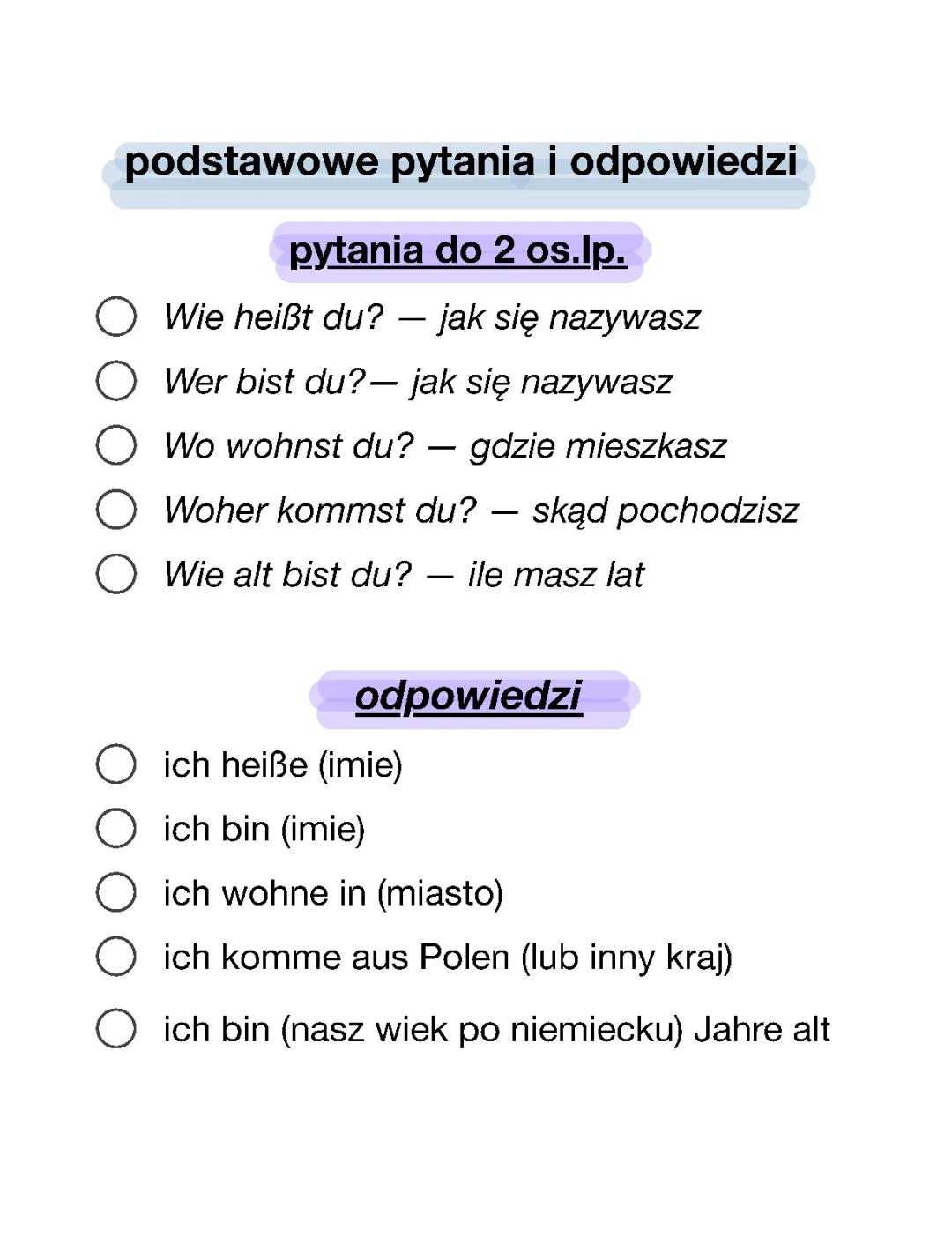 Podstawowe pytania i zaimki pytające po niemiecku - proste odpowiedzi