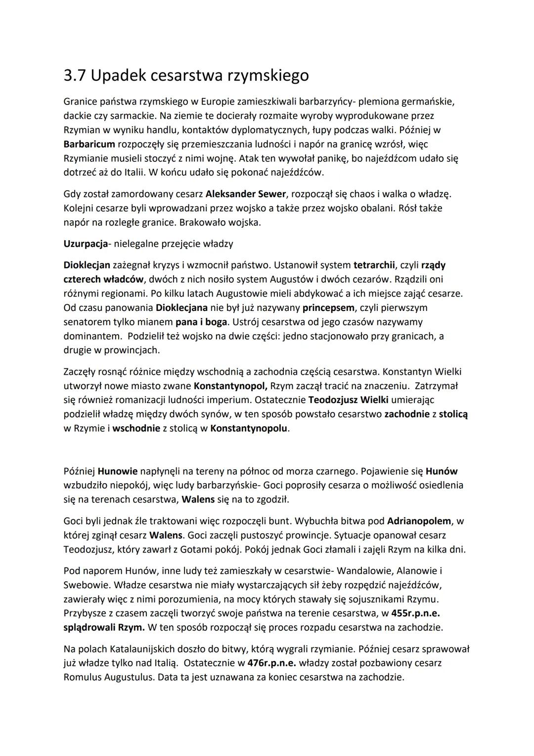 3.1 Republika rzymska
Rzymianie zamieszkiwali Lacjum, sąsiadowali z Etruskami i Grekami
Rzymski uczony Warron w I r. p.n.e. ustalił, że Rzym