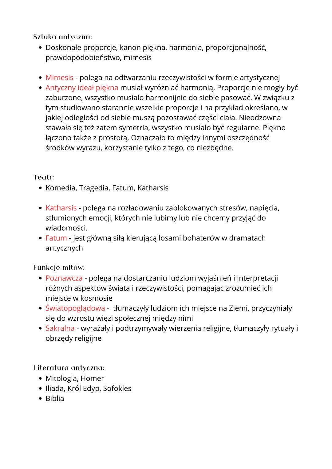 Starożytność
Filozofia grecka:
•
Epikureizm - polega na korzystaniu z przyjemności życiowych, unikaniu
cierpienia i korzystanie z życia zgod