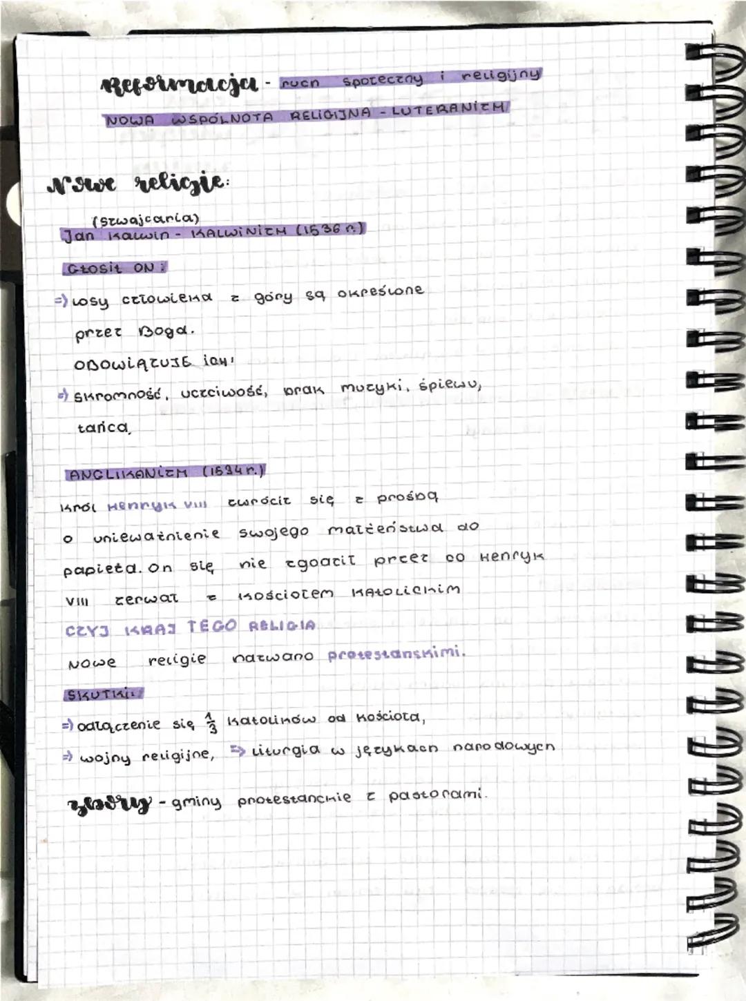 Reformacja
PRZYCZYNY KRYEYSU KOŚCIOŁA:
hulaszcze życie aucnownych,
zaniedbywanie obowiązków przez kapłanów,
=) dawanie Stanowisk krewnym i z