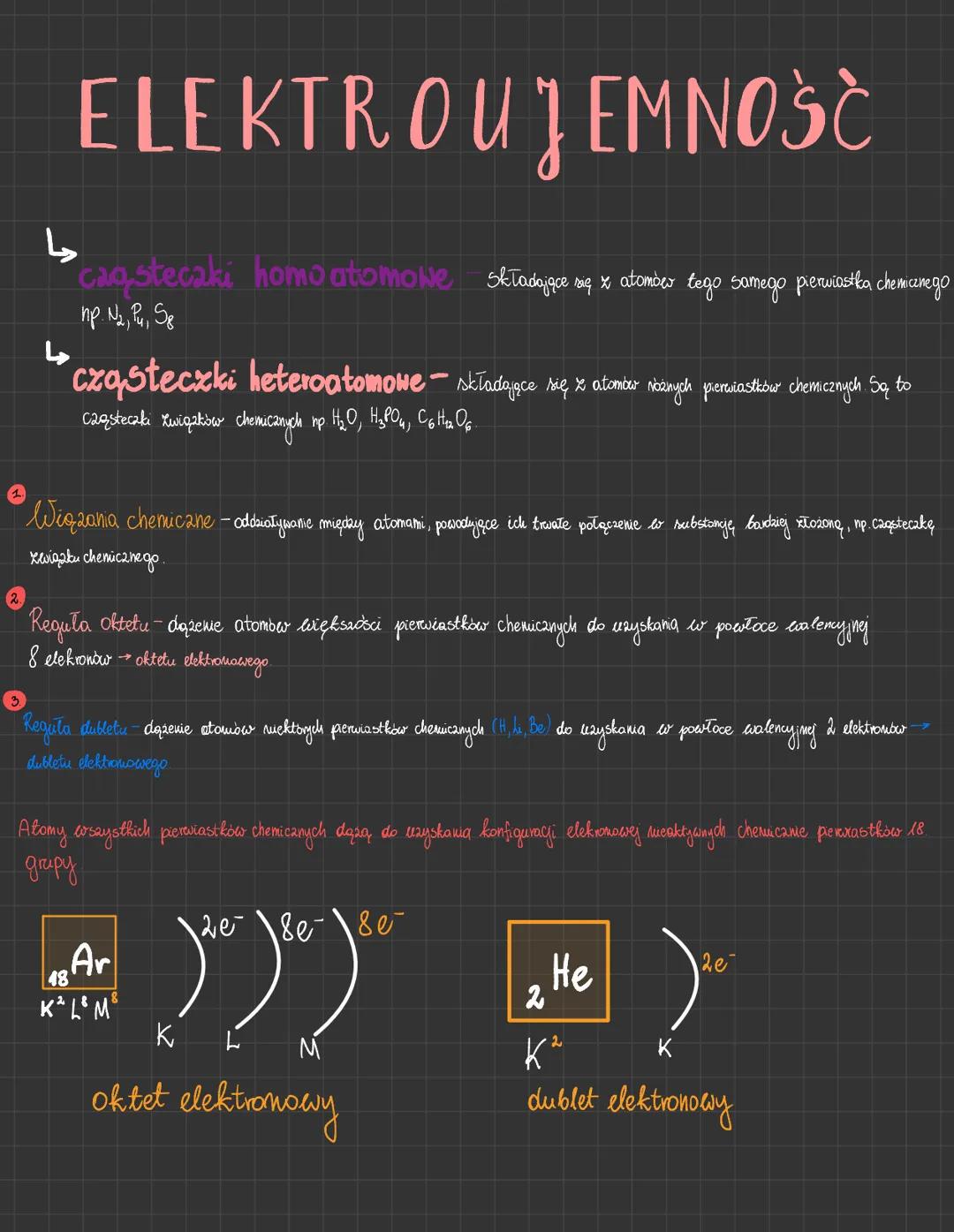 4.
Elektrojemność - zdolnost pryciągania elektronów prez atom danego pierwiastka chemicznego, gdy twony
on wiązanie, jej wartość jest podawa