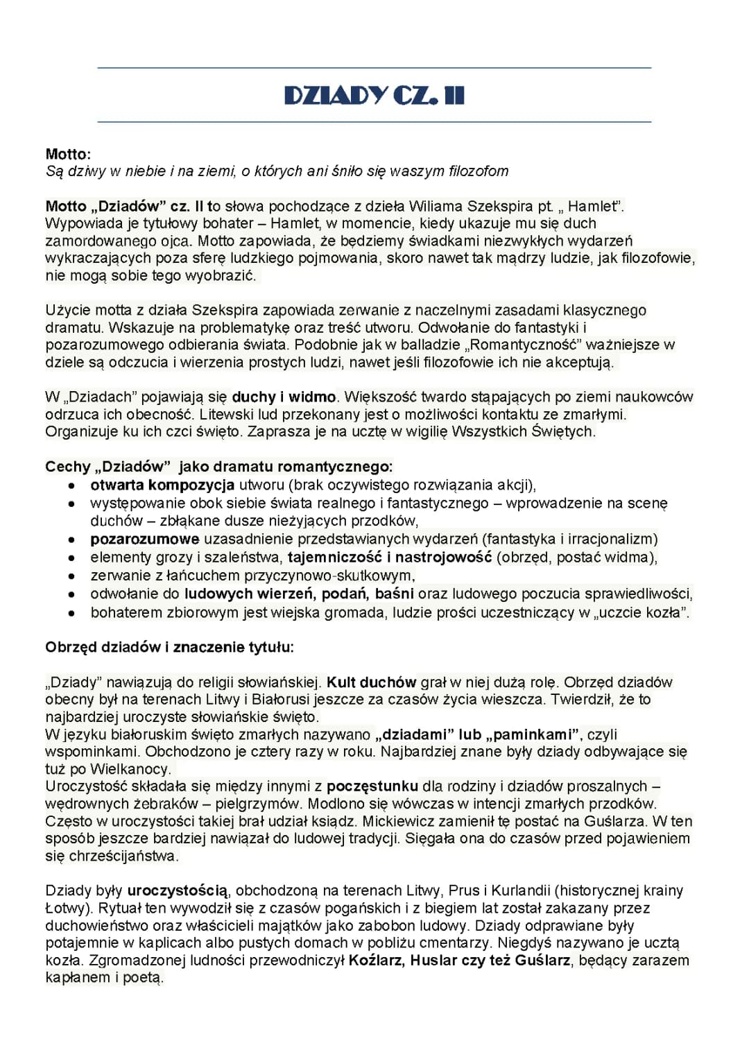 Dziady część II