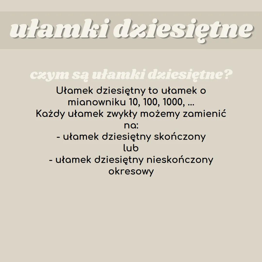ułamki zwykłe
i dziesiętne ułamki zwykłe
czym są ułamki zwykłe?
Ułamek zwykły - ułamek zapisany przy
pomocy licznika, mianownika i kreski
uł