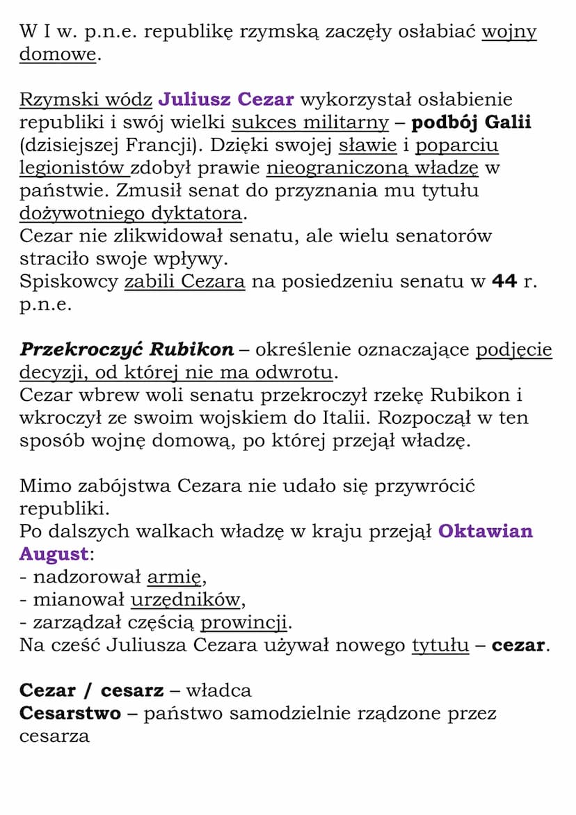 Ustrój starożytnego
Rzymu
Kl 5, NE
753 r. p.n.e. - założenie Rzymu (według legend)
509 r. p.n.e. - ustanowienie republiki w Rzymie
44 r. p.n