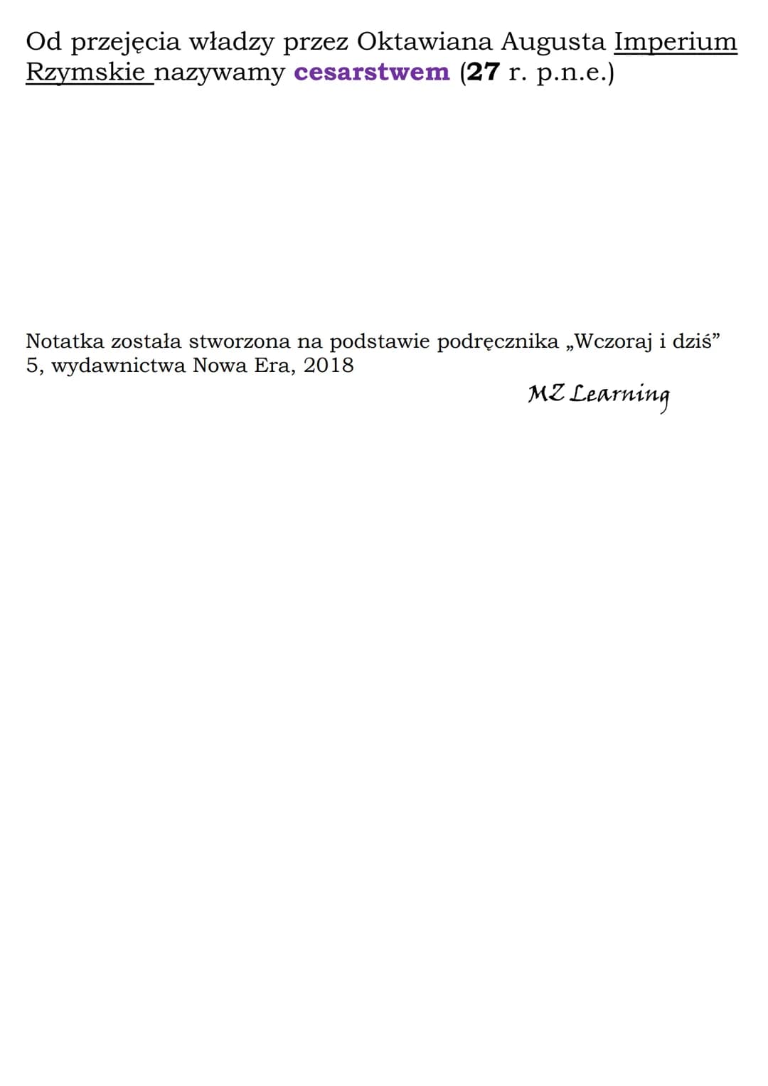 Ustrój starożytnego
Rzymu
Kl 5, NE
753 r. p.n.e. - założenie Rzymu (według legend)
509 r. p.n.e. - ustanowienie republiki w Rzymie
44 r. p.n