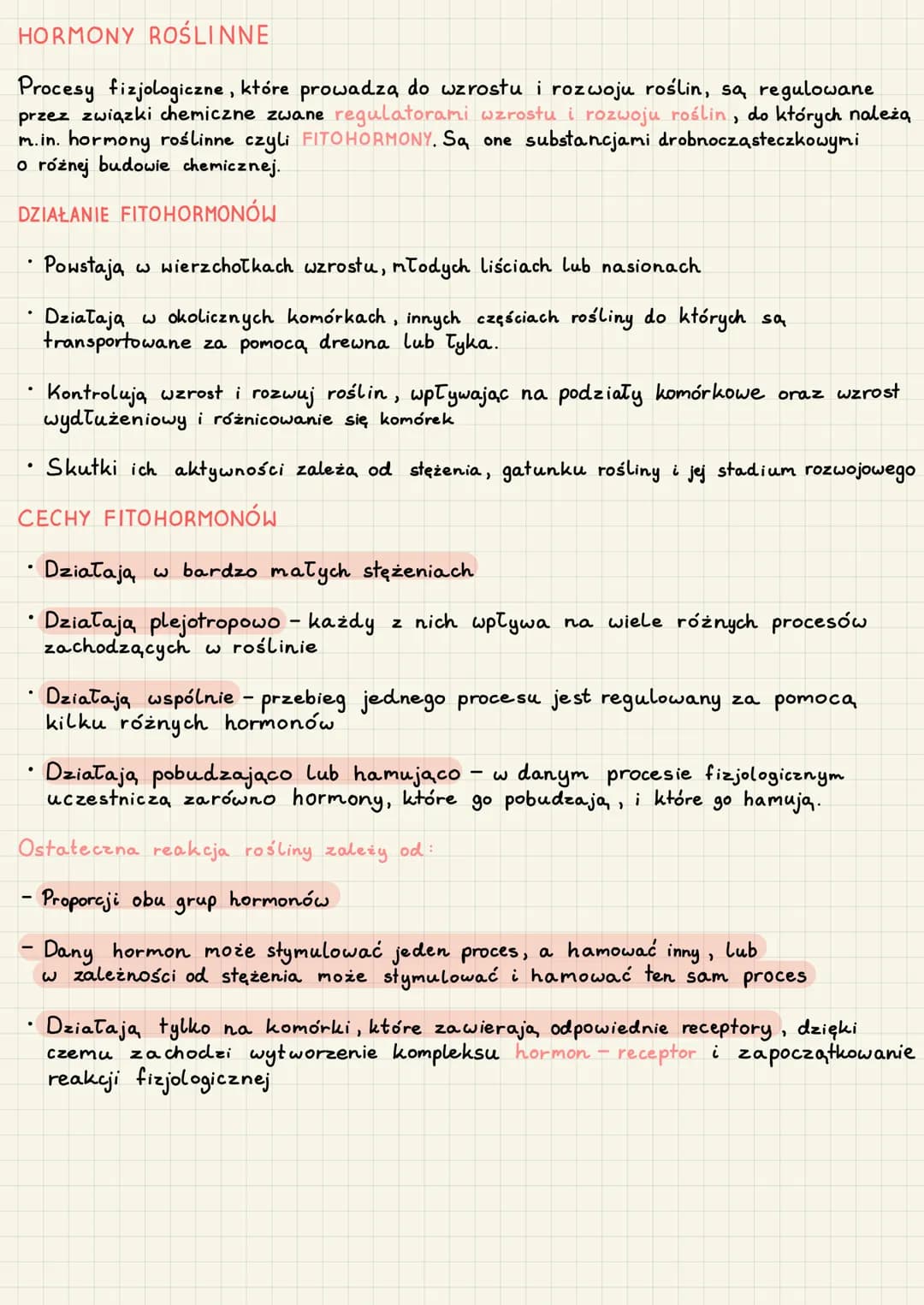HORMONY ROŚLINNE
Procesy fizjologiczne, które prowadzą do wzrostu i rozwoju roślin, są regulowane
przez związki chemiczne zwane regulatorami