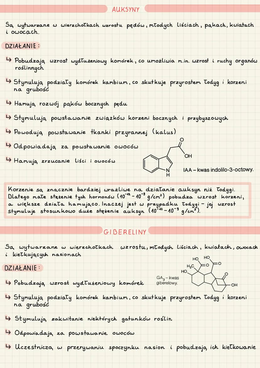 HORMONY ROŚLINNE
Procesy fizjologiczne, które prowadzą do wzrostu i rozwoju roślin, są regulowane
przez związki chemiczne zwane regulatorami