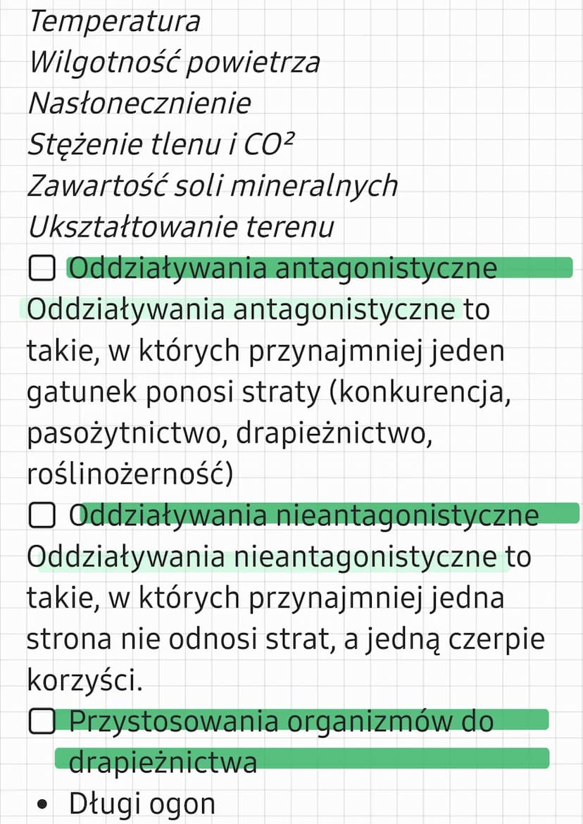 EKOLOGIA
O Nisza Ekologiczna
Nisza ekologiczna to określone
wymagania życiowe danego organizmu
Na niszę ekologiczną składają się:
• Warunki 