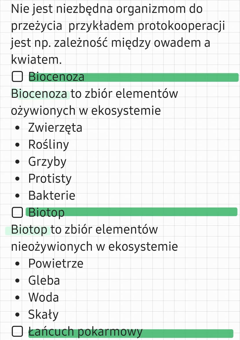 EKOLOGIA
O Nisza Ekologiczna
Nisza ekologiczna to określone
wymagania życiowe danego organizmu
Na niszę ekologiczną składają się:
• Warunki 