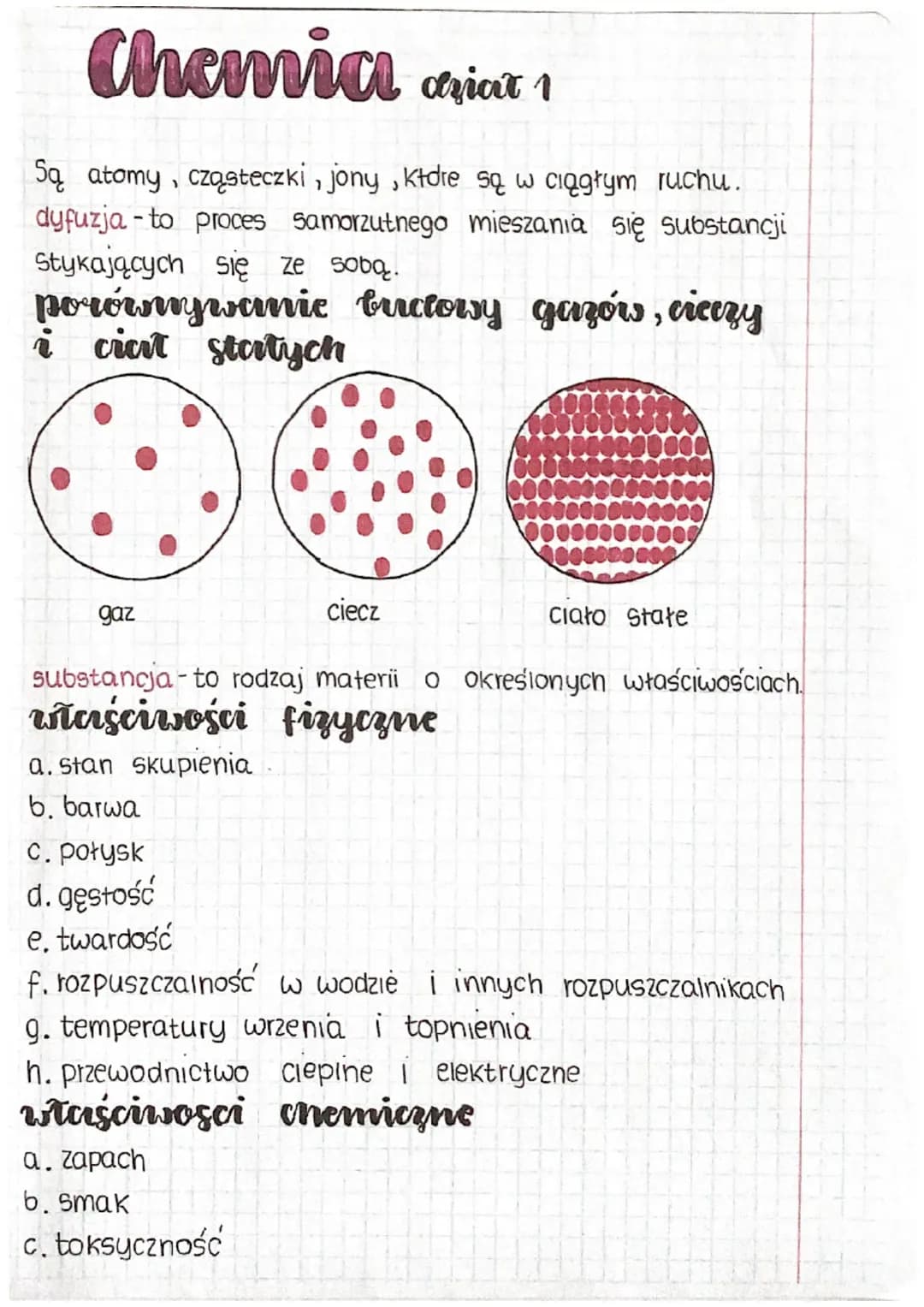 Rodzaje i przemiany materii- dział 1