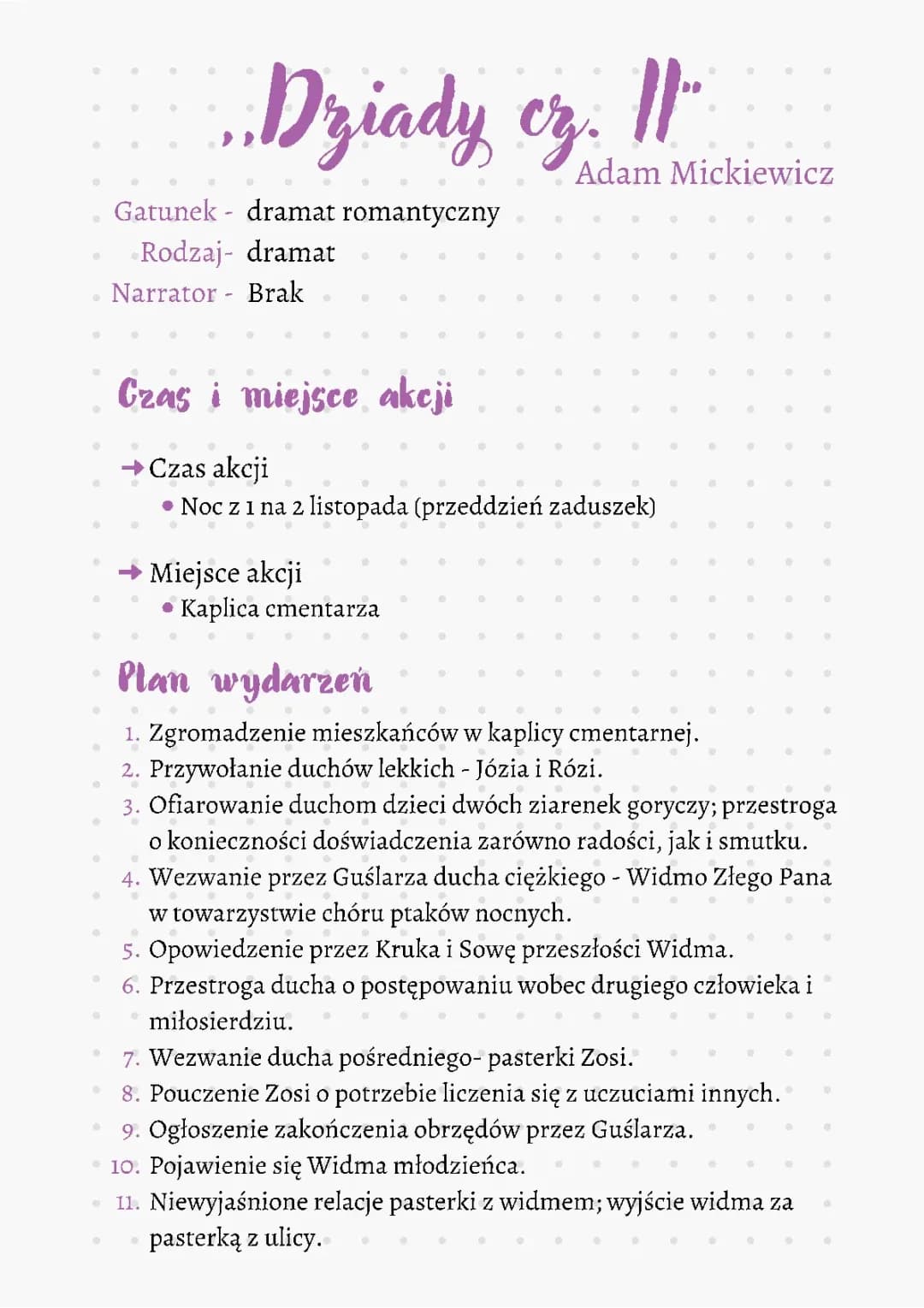 Dziady cz. 2 Adam Mickiewicz 