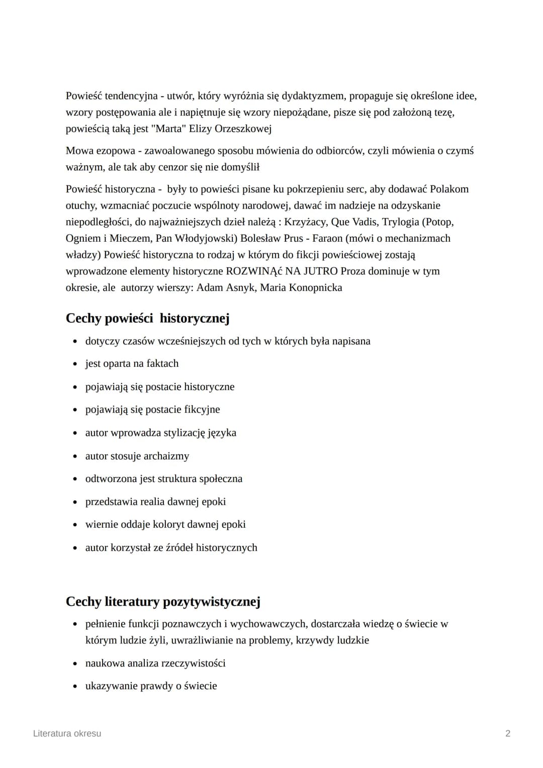 Literatura okresu
Głównie literatura realistyczna,
Powieść realistyczna znani twórcy:
• Honore Balzac (Honoriusz)- "Komedia ludzka" (Ojciec 