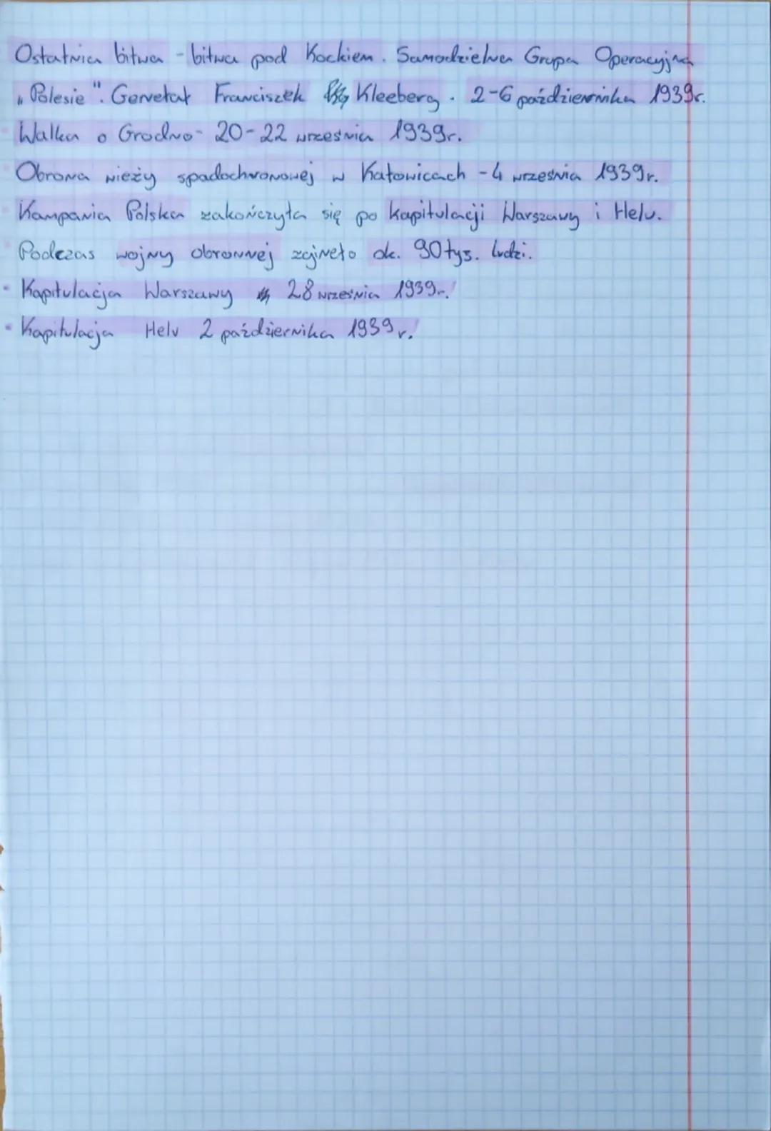 Napaść na polskę - 1939 r.  lutezień o 445.
3 września 1939 r. Francja i Anglia wypowiadają wojnę związku Niemcom
"wojna siedząca", "dziwna 