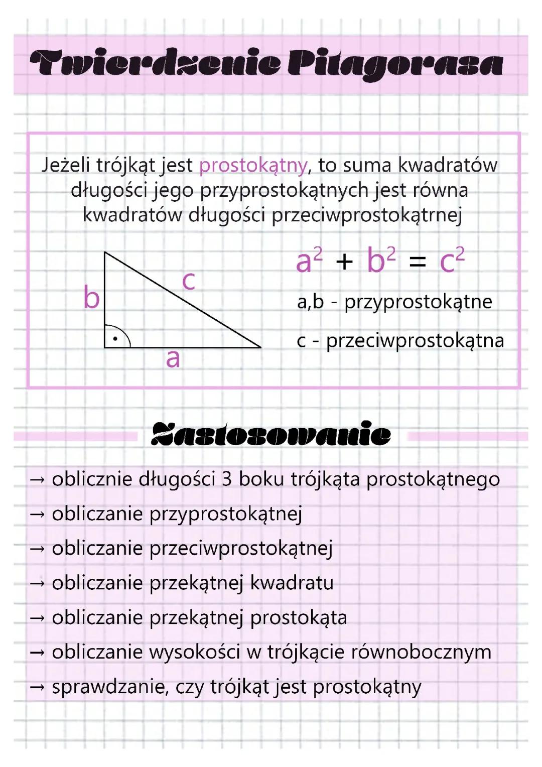 Twierdzenie Pitagorasa