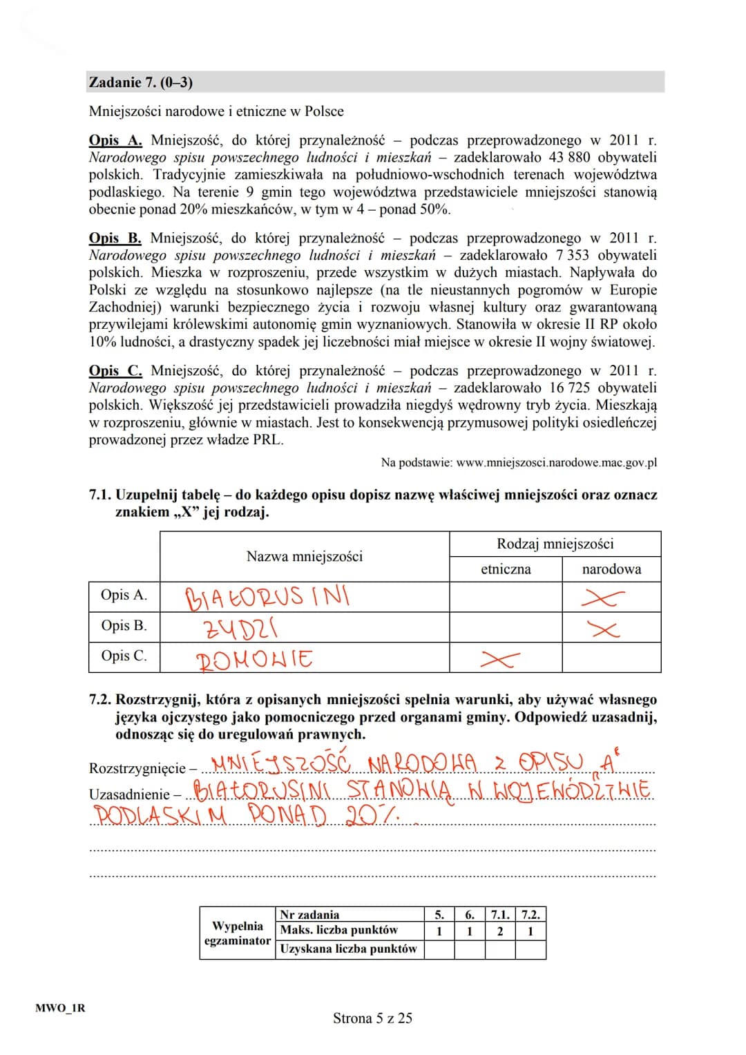 CENTRALNA
KOMISJA
EGZAMINACYJNA
KOD
002
UZUPEŁNIA ZDAJĄCY
PESEL
PRZYKŁADOWY
EGZAMIN MATURALNY
Z WIEDZY O SPOŁECZEŃSTWIE
POZIOM ROZSZERZONY
D