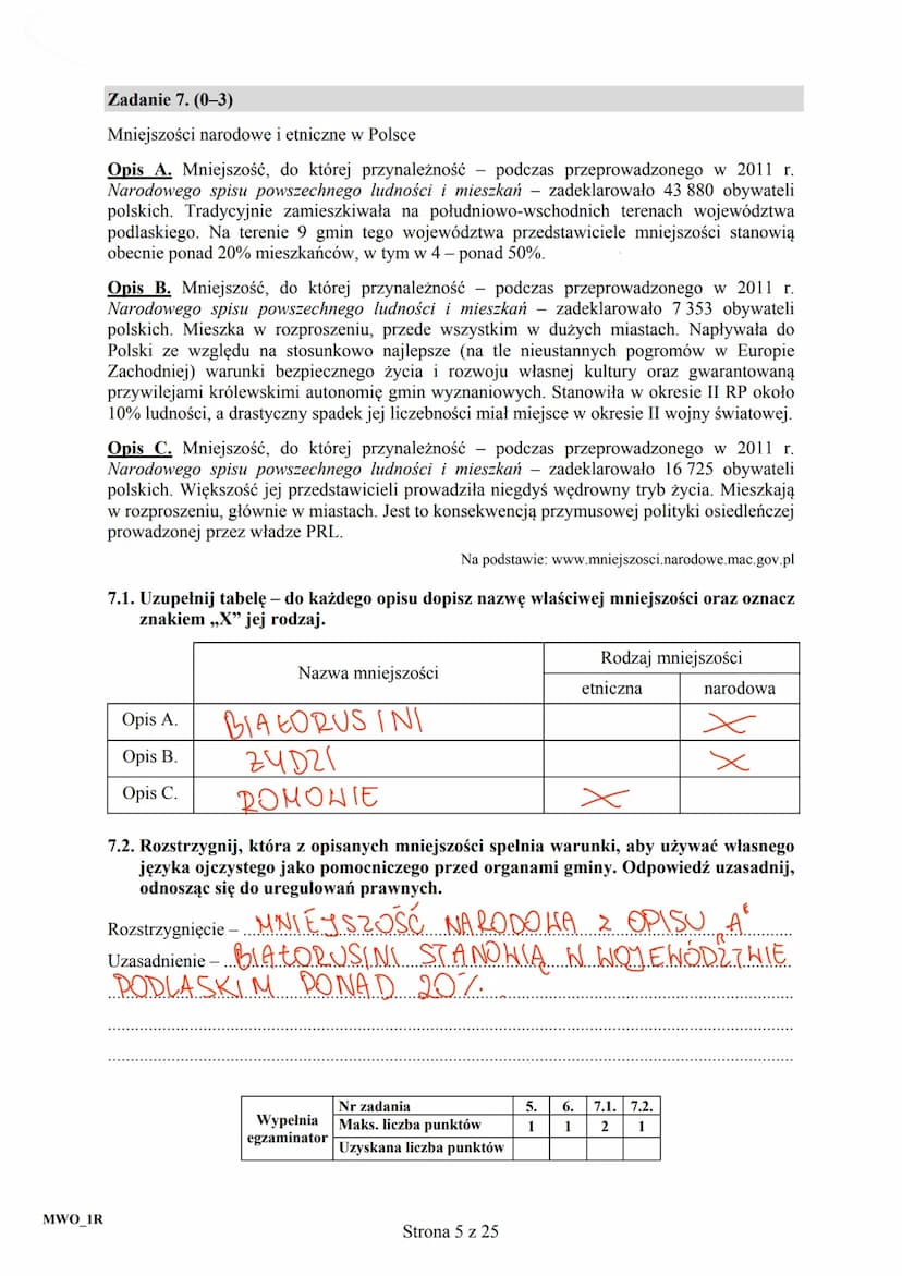CENTRALNA
KOMISJA
EGZAMINACYJNA
KOD
002
UZUPEŁNIA ZDAJĄCY
PESEL
PRZYKŁADOWY
EGZAMIN MATURALNY
Z WIEDZY O SPOŁECZEŃSTWIE
POZIOM ROZSZERZONY
D