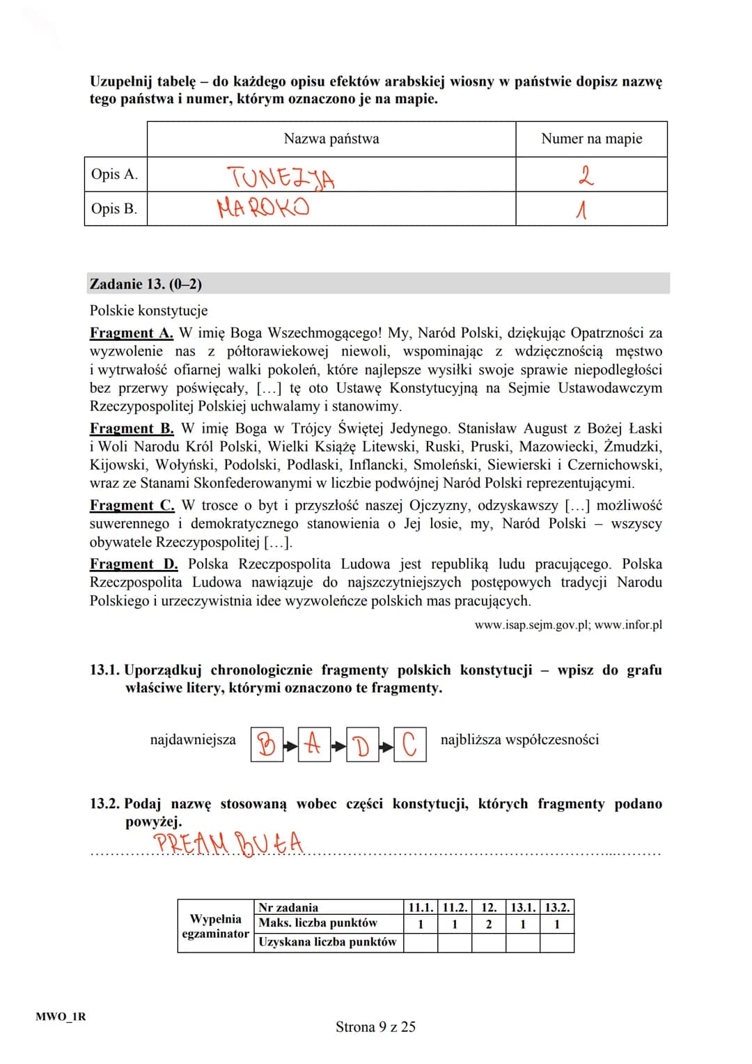 CENTRALNA
KOMISJA
EGZAMINACYJNA
KOD
002
UZUPEŁNIA ZDAJĄCY
PESEL
PRZYKŁADOWY
EGZAMIN MATURALNY
Z WIEDZY O SPOŁECZEŃSTWIE
POZIOM ROZSZERZONY
D