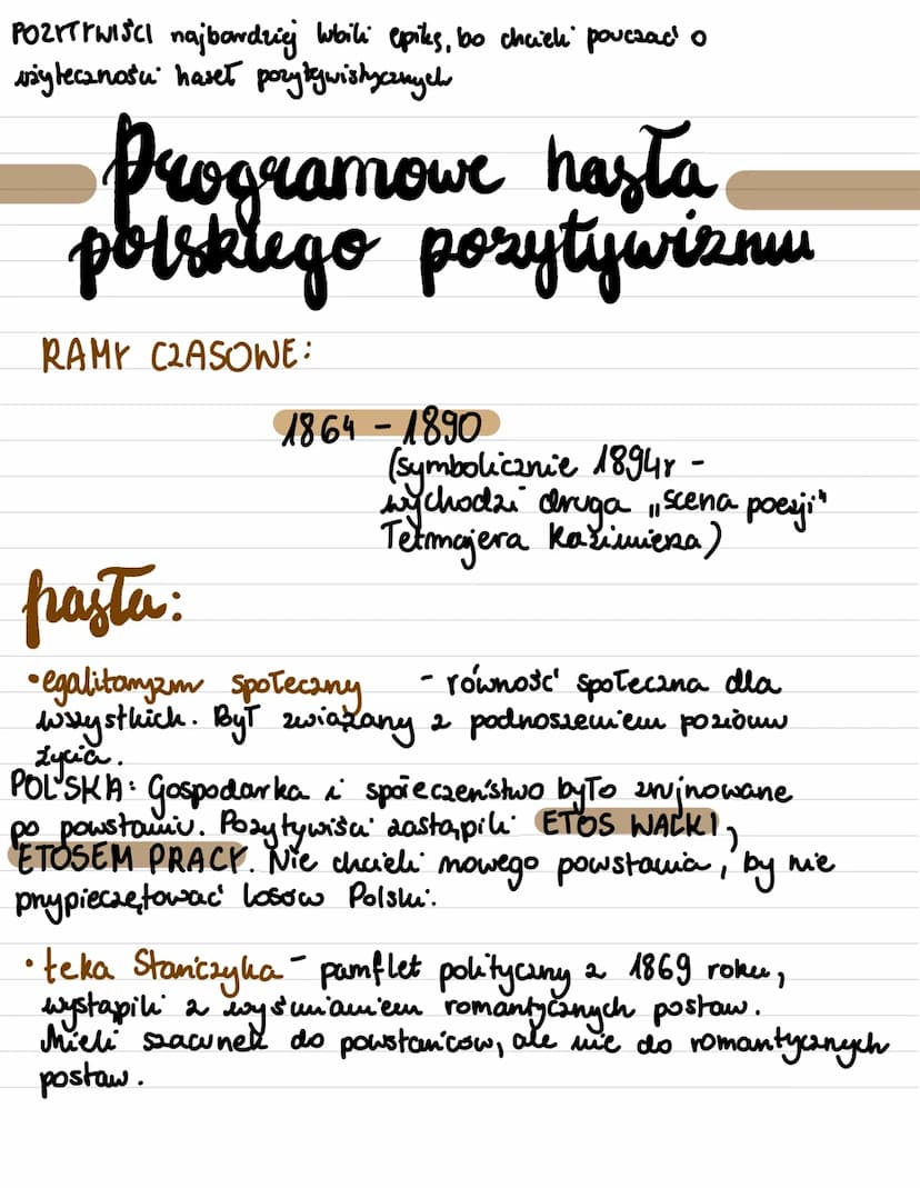 i
Piękna epoka pary
elektryeznosu
pozytywizm
Nazwa epoki tylko
w Polsce
Na zachodzie ten olres mazywany jest
REALIZMEM Wb NATURALIZMEM
PO2KT