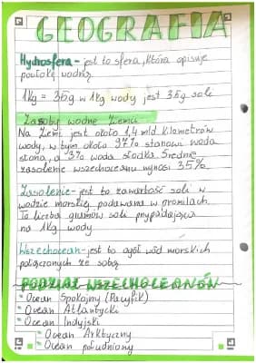 Know Geografia dział 4 Hydrosfera  thumbnail