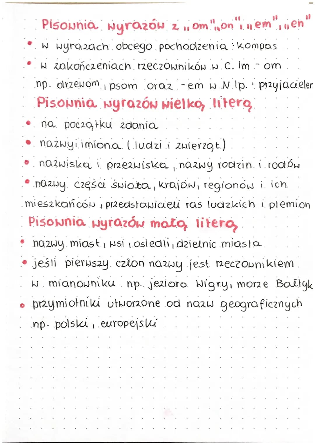 Ontegrafic
Pisownia wyrazów. 2 11 ó.".
• wymiennym (na.o, e) ogród ogrody.
... niewymiennym mp. chór róza, wróbel
W zakończeniach rzeczownik