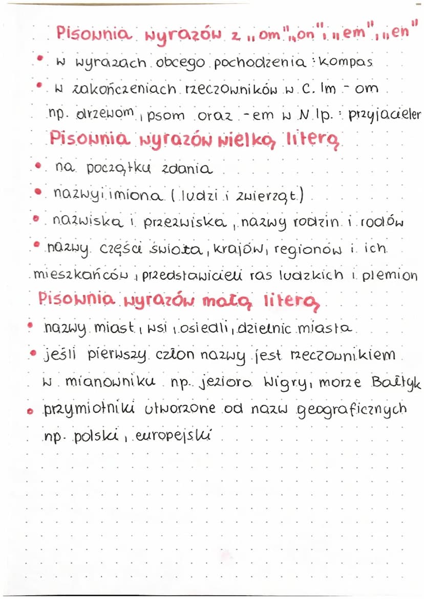 Ontegrafic
Pisownia wyrazów. 2 11 ó.".
• wymiennym (na.o, e) ogród ogrody.
... niewymiennym mp. chór róza, wróbel
W zakończeniach rzeczownik