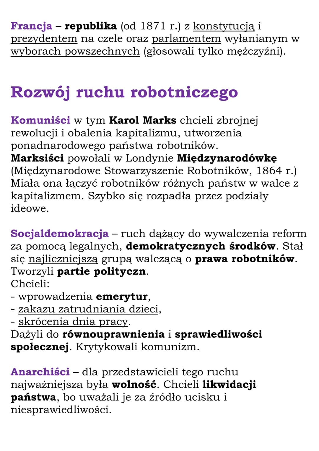 Przemiany polityczno-
społeczne w Europie
Pod wpływem rewolucji przemysłowej społeczeństwo
stanowe zaczęło przekształcać się w społeczeństwo