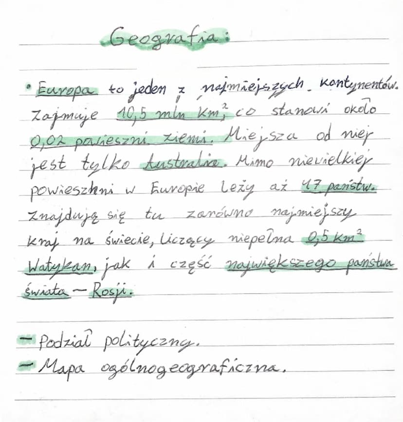 # Środowisko
# przyrodnicze
# i ludność Europy

1. Położenie i ukształtowanie
powierzchni Europy
2. Wulkany i trzęsienia ziemi na Islandii
3