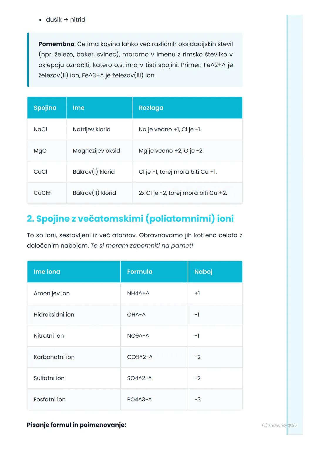 # Kemijske formule in
poimenovanje

Uvod v kemijske formule

Kemijske formule so kot abeceda v kemiji. Z njimi na kratek in enostaven
način 