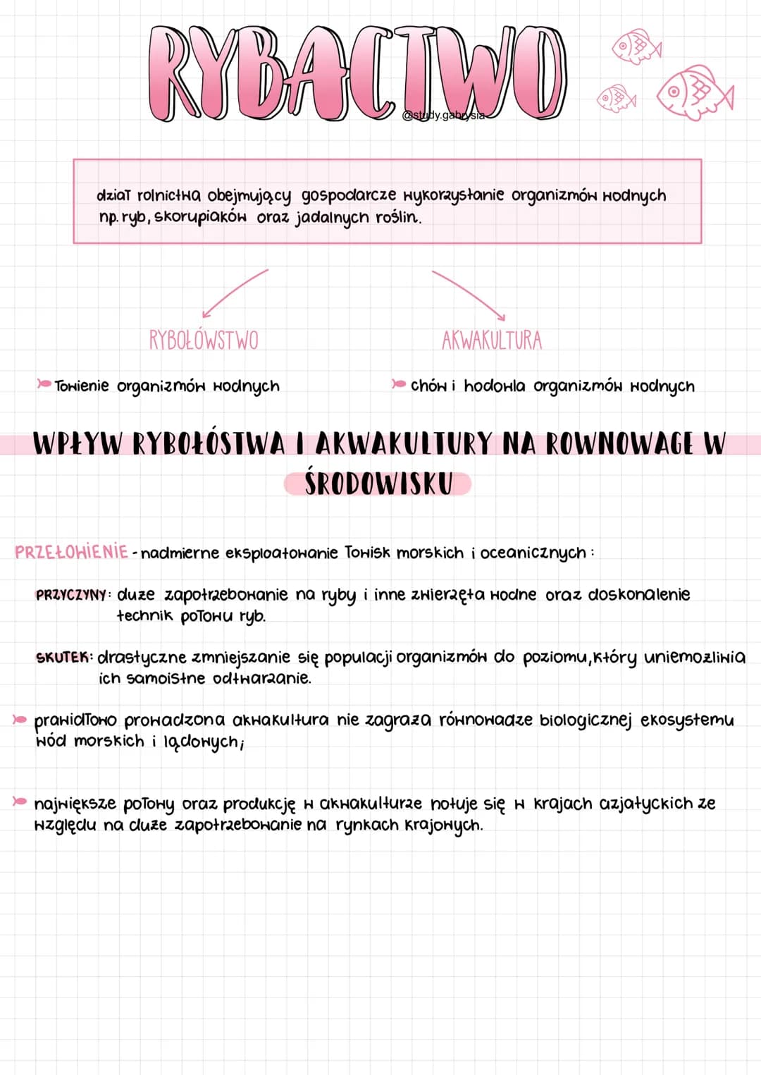 RYBACTWO
dział rolnictwa obejmujący gospodarcze wykorzysłanie organizmów wodnych
np. ryb, skorupiaków oraz jadalnych roślin.
RYBOŁOWSTWO
@st