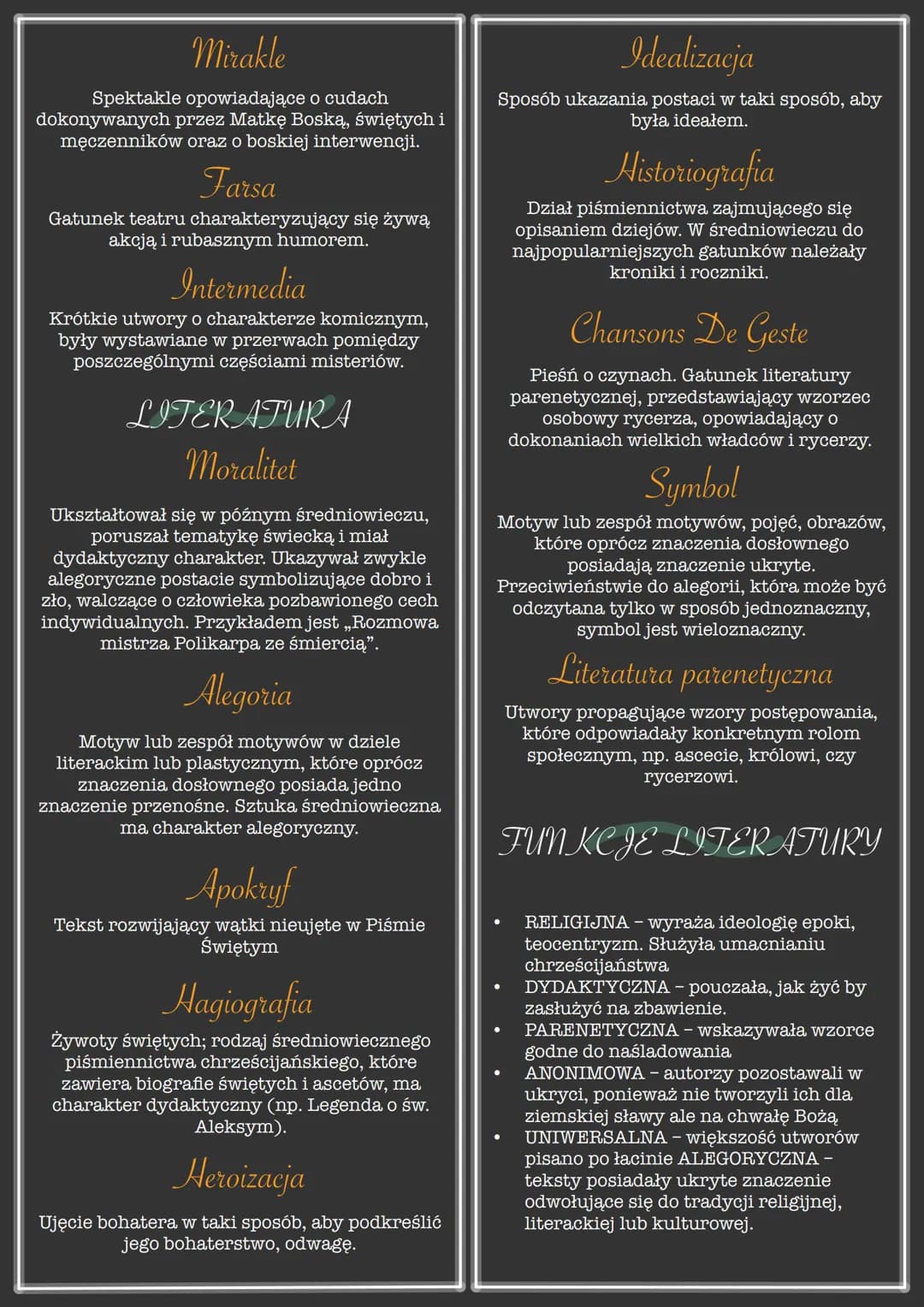 NAZWA
Polski termin „średniowiecze" pochodzi od
łacińskich określeń medium aevum - ,,wiek
średni", media tempora - „średnie czasy".
Nazwa po