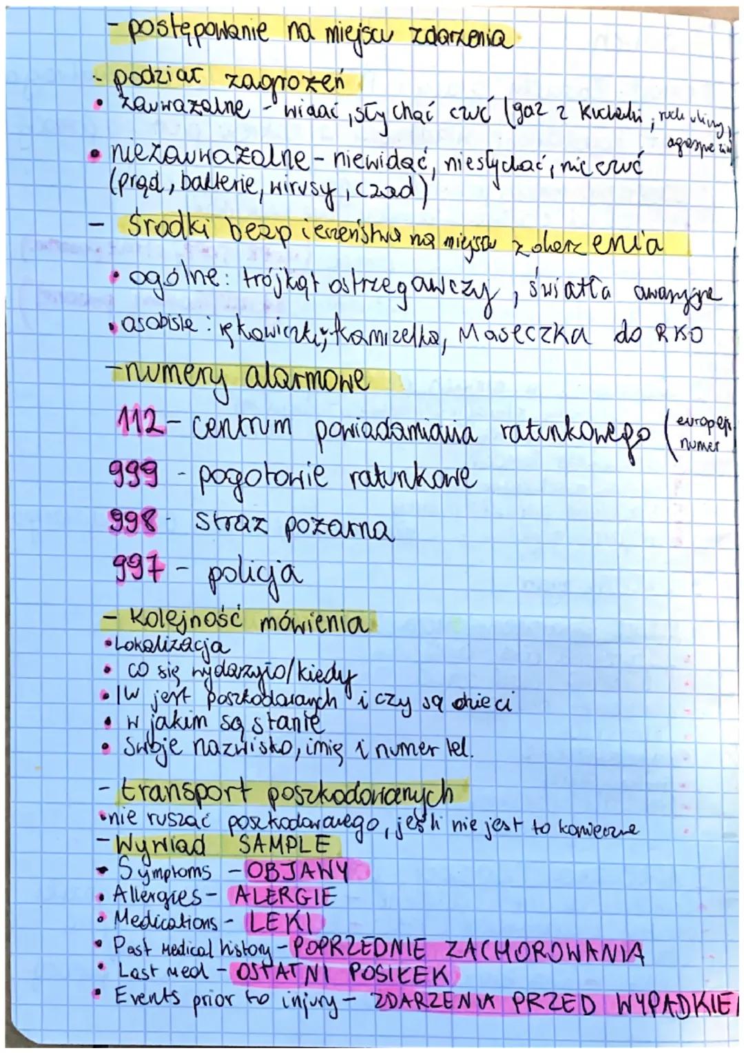 Temat: Podstartowe wiadomości z zakresu pieriszej pomocy.
bem
V
1. Udzielanie pomocy poszkodowanee v - grupy osób
• osoba udzielająca I pomo