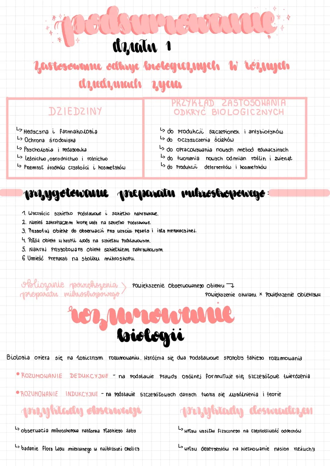 znaczenie nauk
Inologicznych
BIOLOGIA- jest nauka zajmująca się budową organizmów, ich czynnościami
życiowymi oraz funkcjonowaniem w środowi