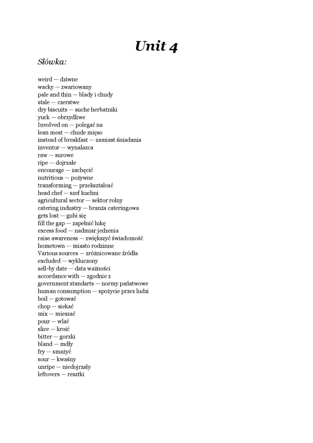 Unit 4 (Focus 3)