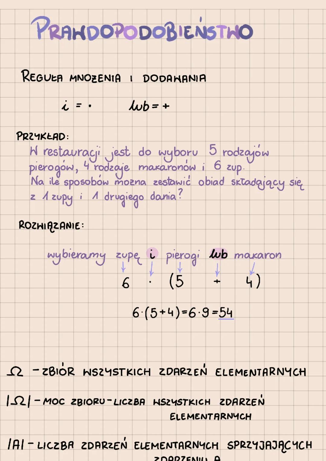 Prawdopodobieństwo - podstawa