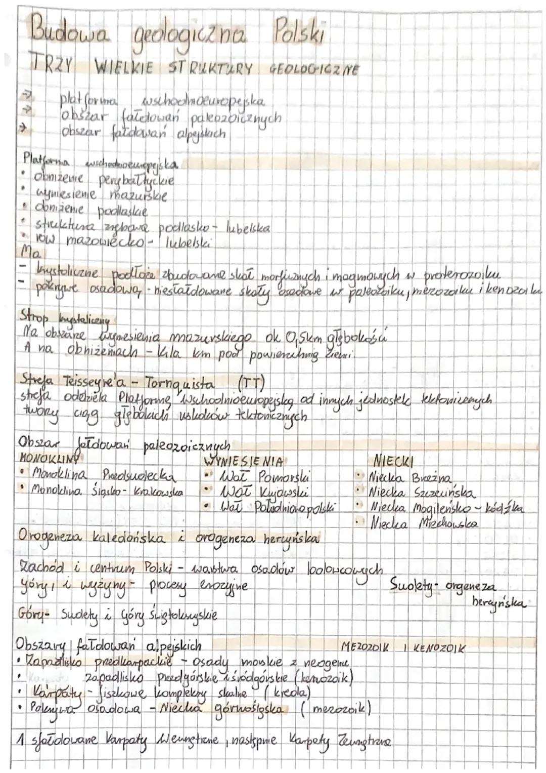 Geologiczna Struktura Polski - Podstawy dla Licealistów
