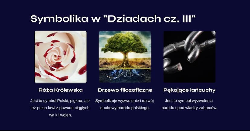 "Dziady cz. III"
notatka
I
"Dziady cz. III" to dramat autorstwa Adama Mickiewicza powstały w
1832 roku. Jest to jedno z najważniejszych dzie