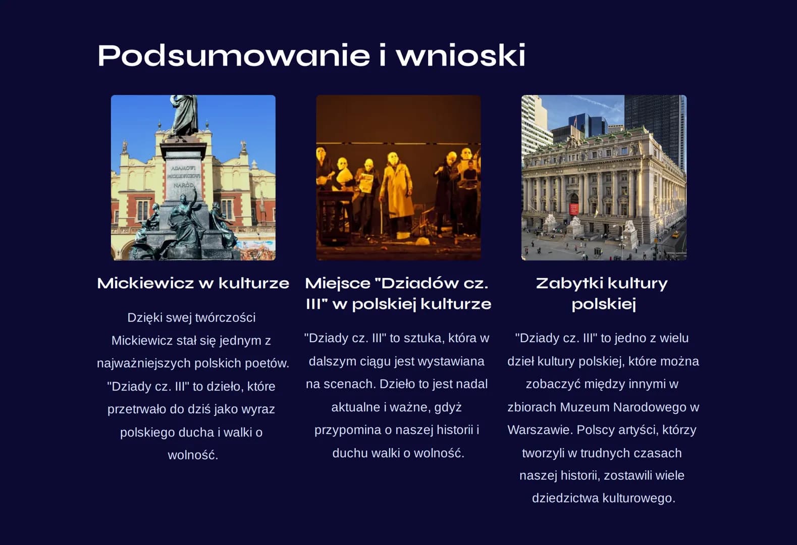 "Dziady cz. III"
notatka
I
"Dziady cz. III" to dramat autorstwa Adama Mickiewicza powstały w
1832 roku. Jest to jedno z najważniejszych dzie