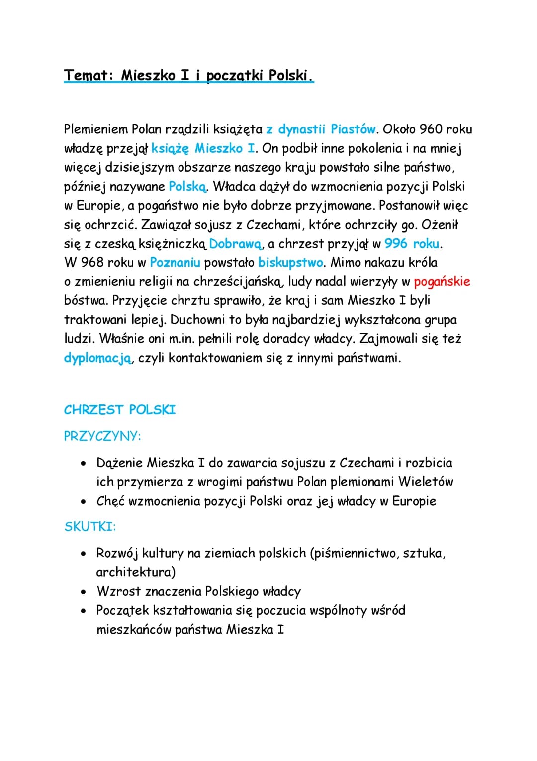 Mieszko I i początki Polski