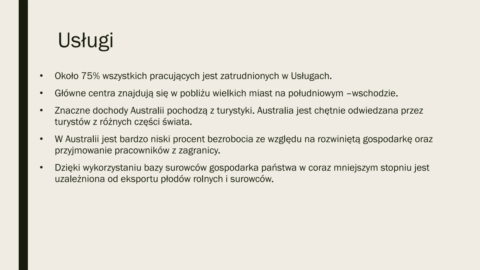 LUDNOŚĆ I
GOSPODARKA
AUSTRALII
Knowunity: baby.m.o.a ●
●
Liczba Ludności oraz rozmieszczenie
Australia jest najsłabiej zaludnionym
spośród w