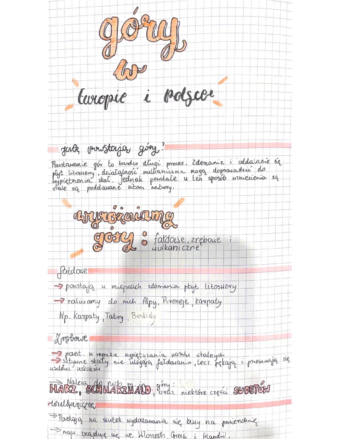 góry w europie i w polsce